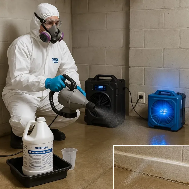 Sanitization and Odor Removal process in Austin, IN
